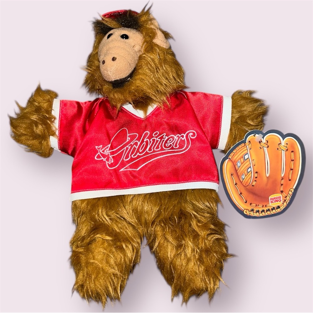 Vintage Burger King "Many Faces Of Alf” Orbiters Baseball Plush Hand Puppet 1988